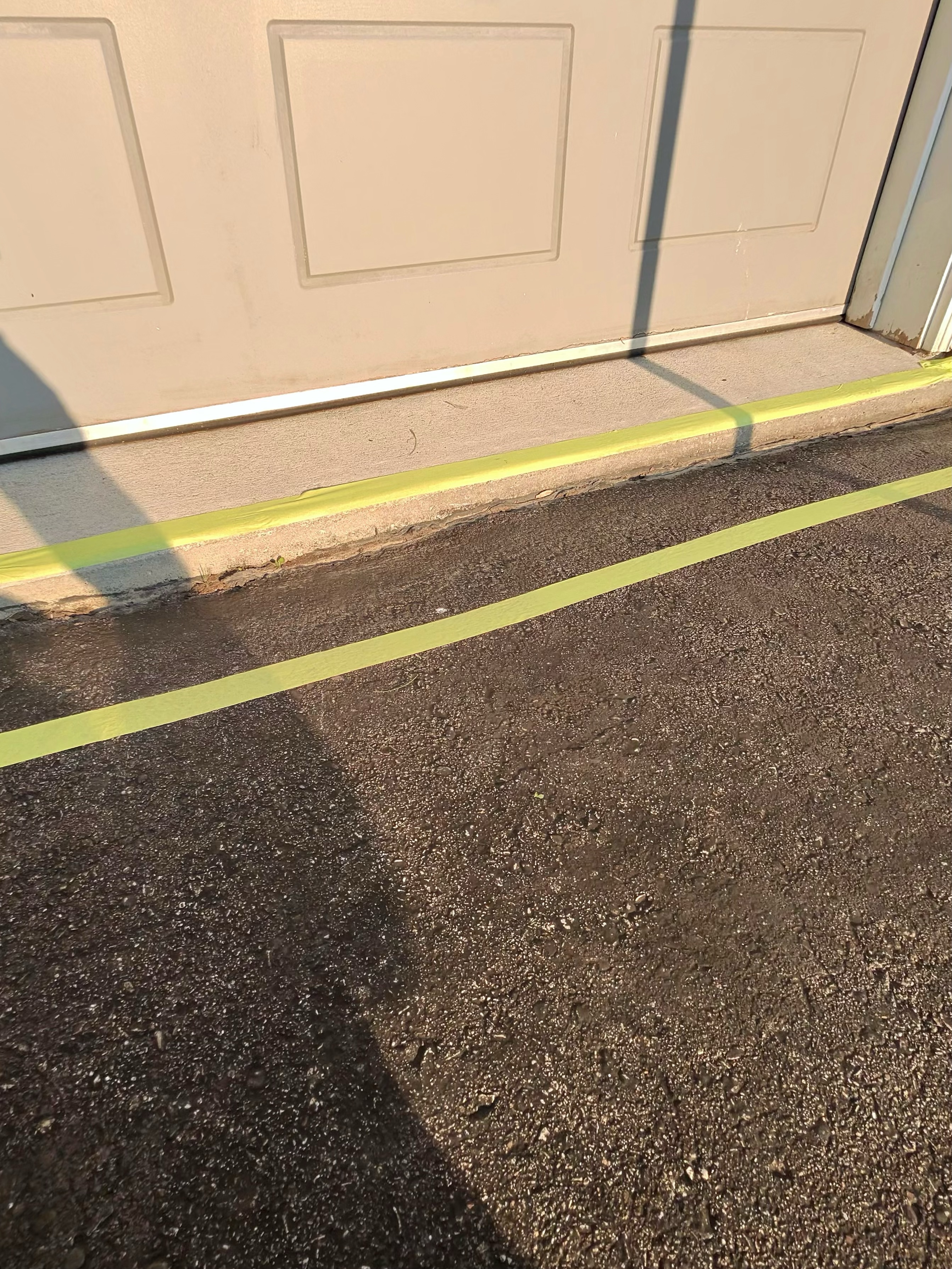 Recent asphalt garage ramp job — Waterloo Region