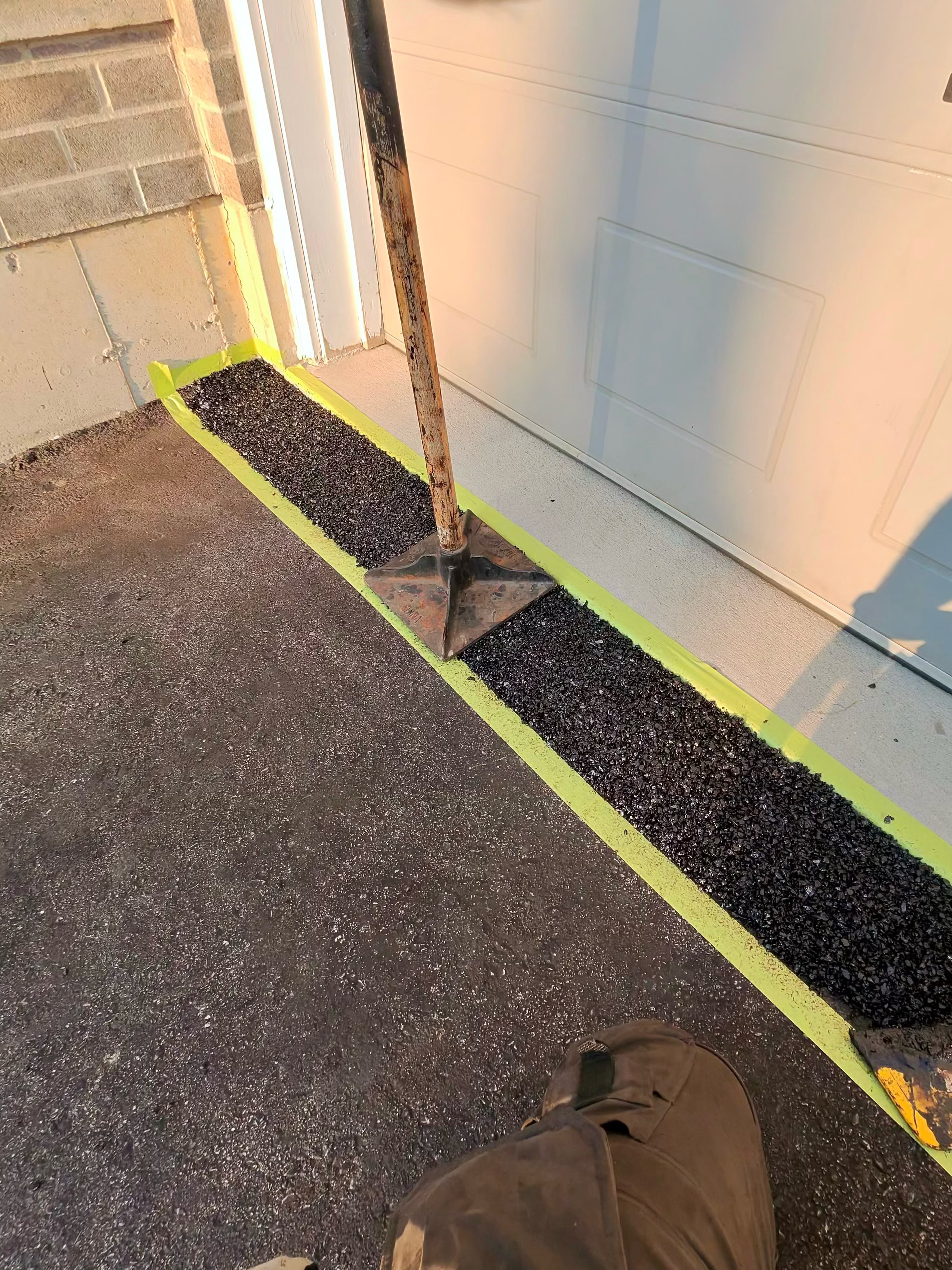 Recent asphalt garage ramp job — Waterloo Region