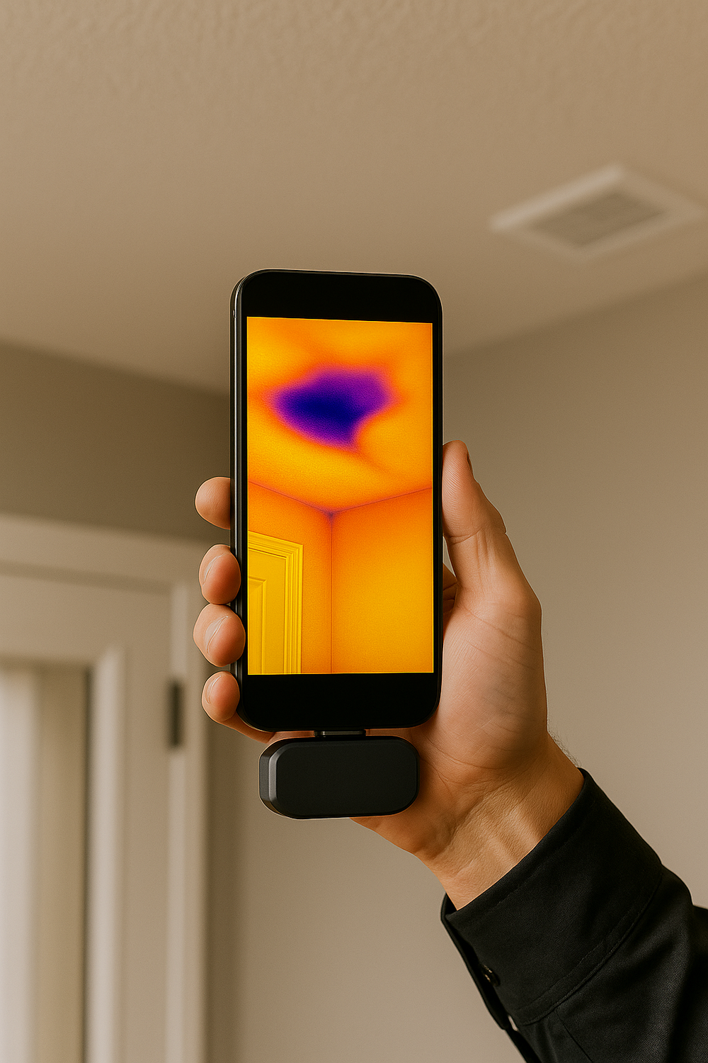 Thermal Imaging Inspection for cold spots and draft detection