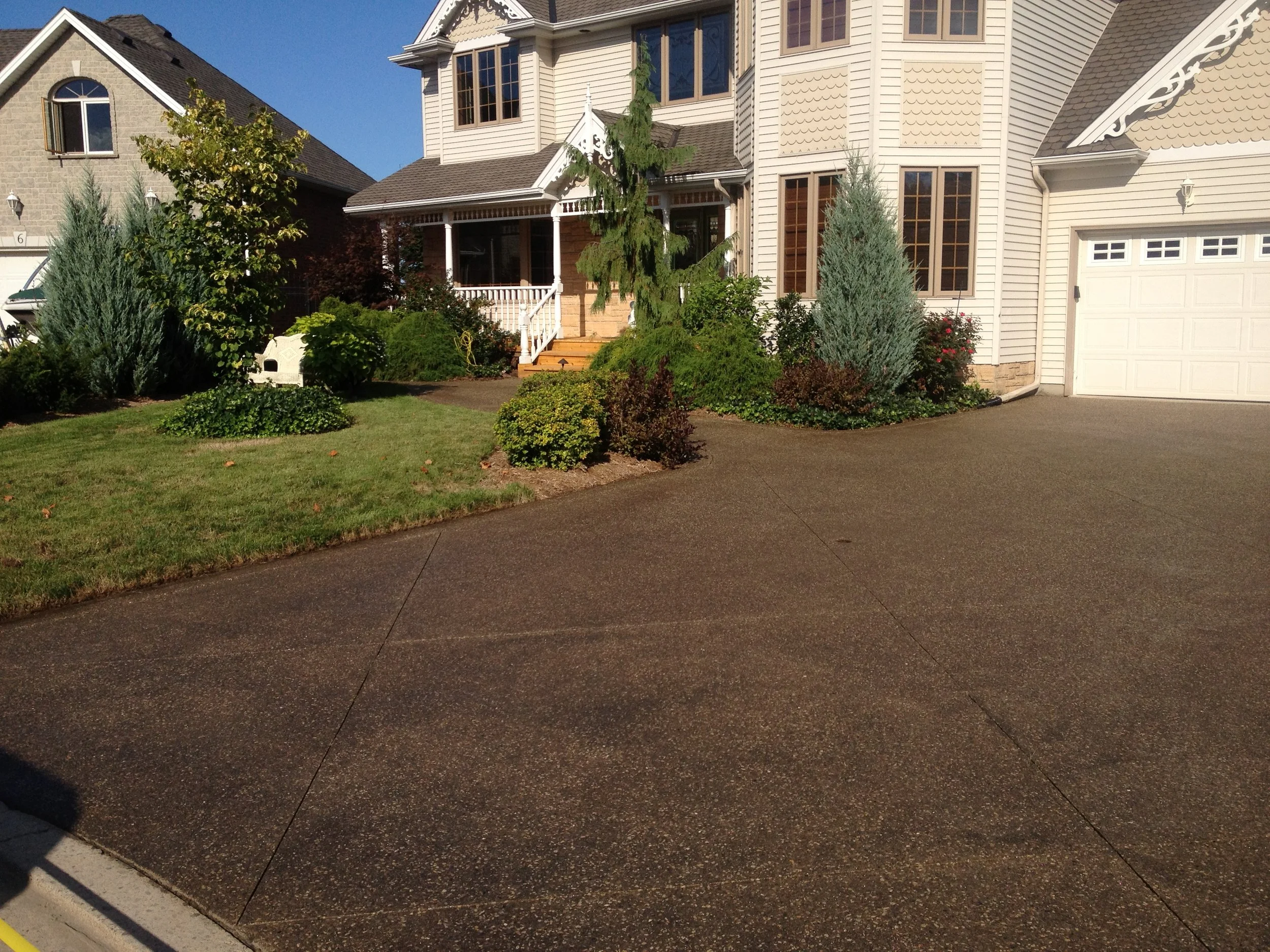 Concrete driveway after concrete sealing, Waterloo