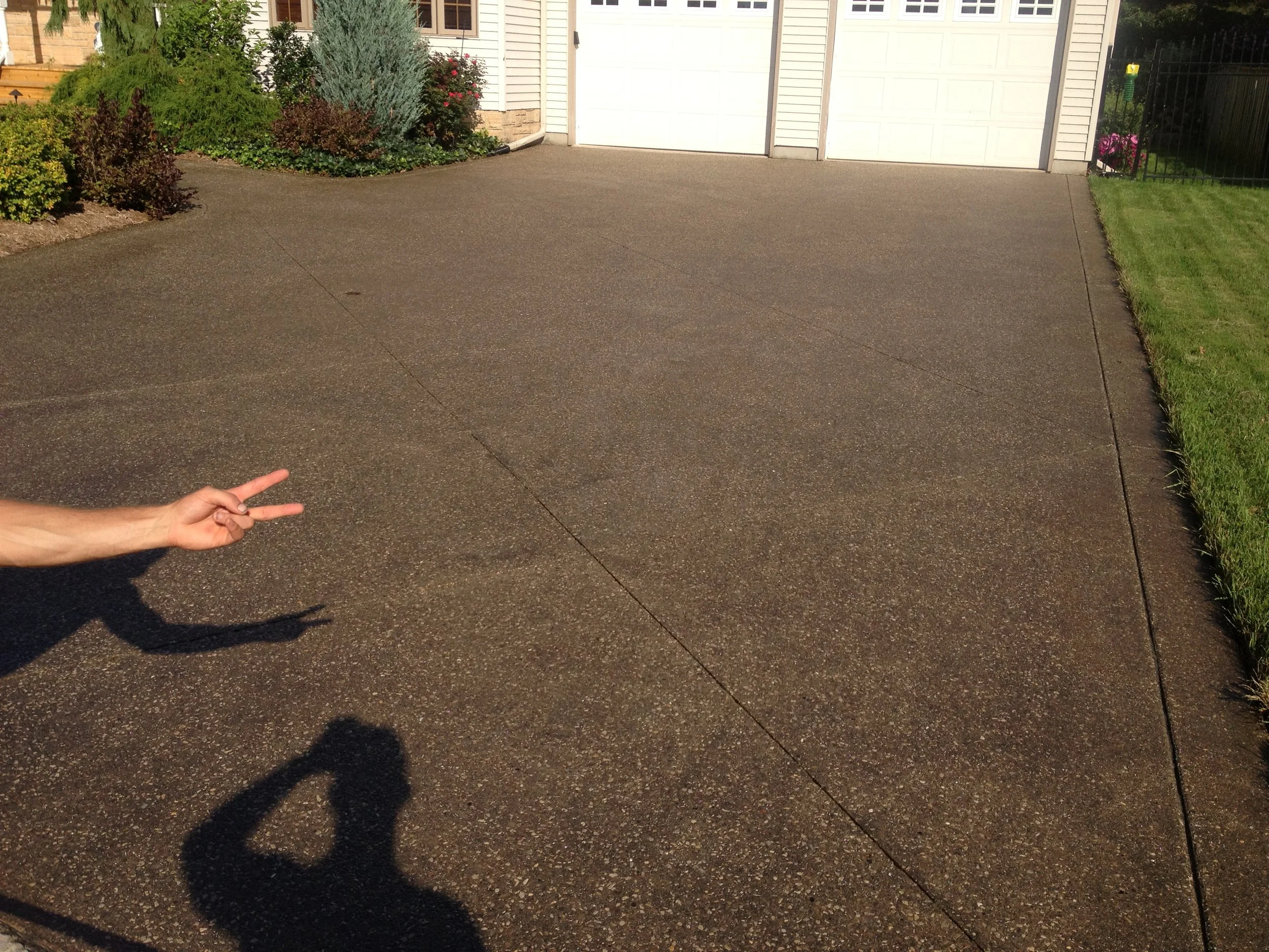 Concrete driveway after concrete sealing, Waterloo