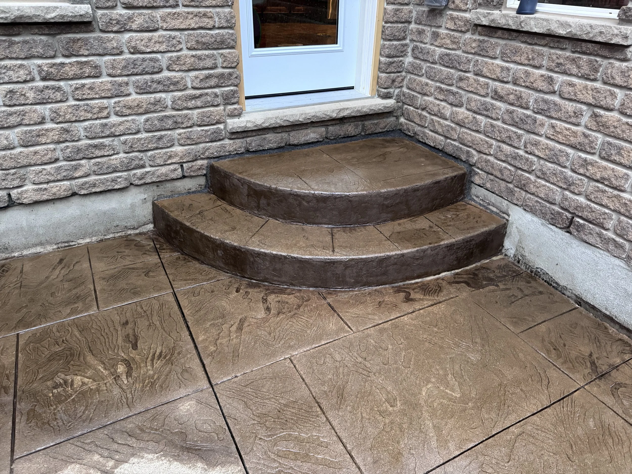 Concrete steps after concrete sealing, Guelph