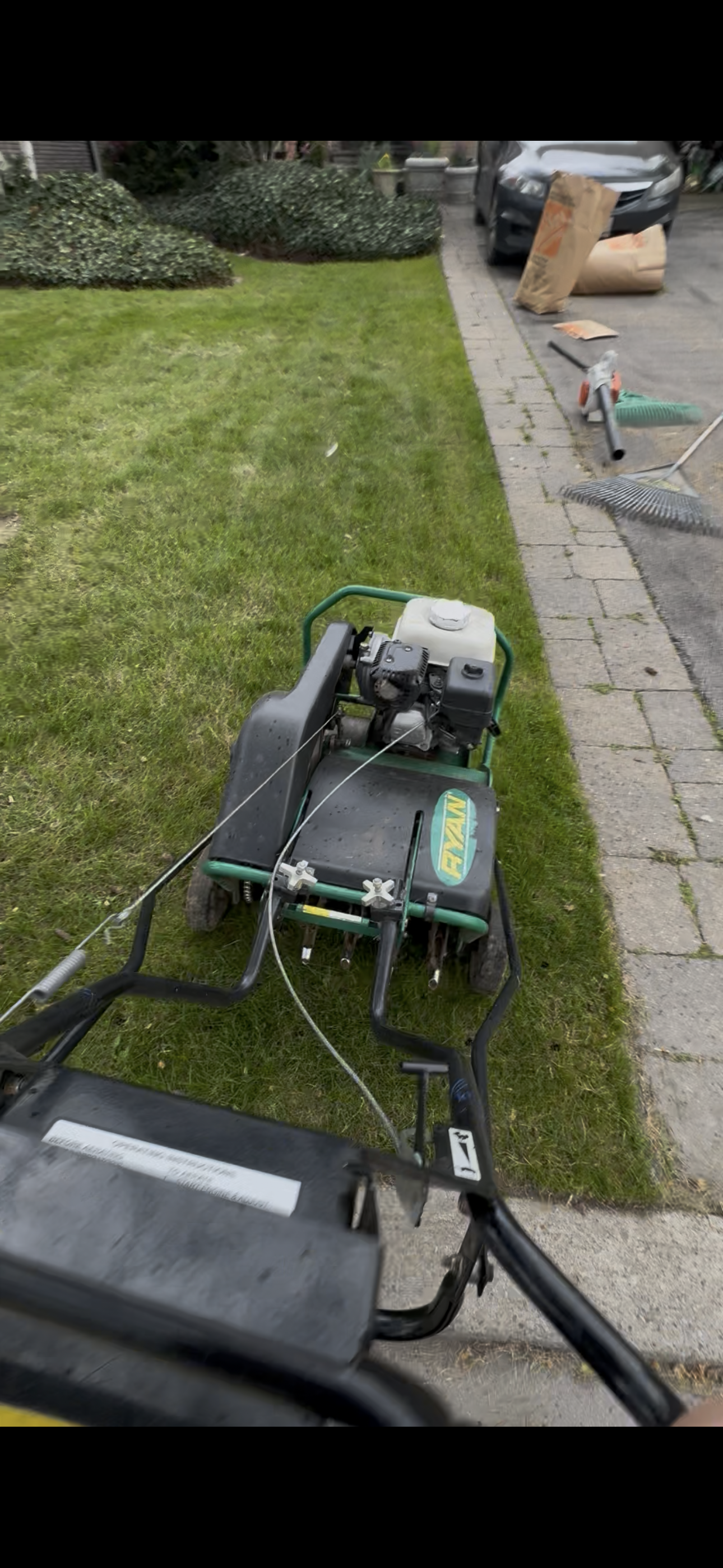 Core lawn aeration service in Kitchener-Waterloo